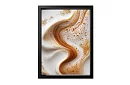 Kawa fala - obraz - Elegancka abstrakcja inspirowana cappuccino 29