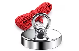 Zestaw do magnet fishing – magnes neodymowy N52 - 61 kg + lina 10 m