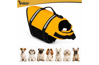 Kamizelka ratunkowa odblaskowa dla psów - rozmiar M - 7-10 kg