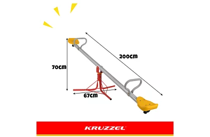 Huśtawka ogrodowa metalowa dla dzieci 2 w 1