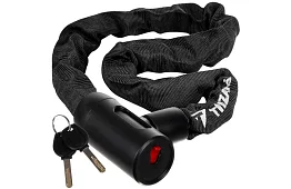 Zamek stalowy łańcuchowy do roweru 90 cm, 6 mm, 2 klucze