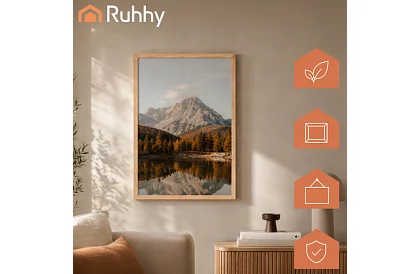 Ramka na zdjęcia 50 × 70 cm – drewniana rama z sosny