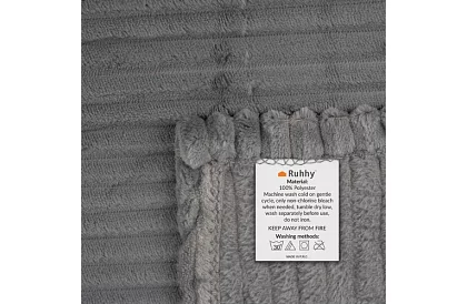 Koc 160 × 200 cm – szary, mikrofibra, jakość premium