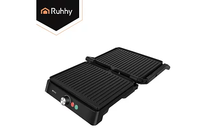 Grill elektryczny kontaktowy 2000 W – grill wysuwany z regulacją temperatury