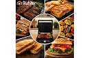 Grill elektryczny kontaktowy 2000 W – grill wysuwany z regulacją temperatury