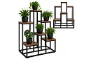 Elegancki metalowy stojak na kwiaty 67 × 34,5 × 51 cm – 6 poziomów