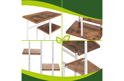 Elegancki metalowy stojak na kwiaty 120 × 42 × 23,5 cm – 7 poziomów