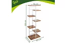 Elegancki metalowy stojak na kwiaty 120 × 42 × 23,5 cm – 7 poziomów