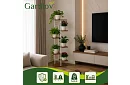 Elegancki metalowy stojak na kwiaty 120 × 42 × 23,5 cm – 7 poziomów