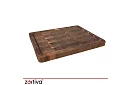 Drewniana deska kuchenne 43 × 33 cm – masywna deska z drewna akacjowego