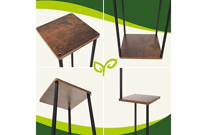 Stolik kwiatowy 3-piętrowy 78 cm – stojak na kwiaty