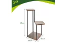 Stolik kwiatowy 3-piętrowy 78 cm – stojak na kwiaty