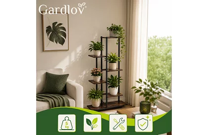 Stolik kwiatowy 6-piętrowy 113 cm – stojak na kwiaty