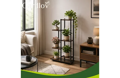Stolik kwiatowy 6-piętrowy 113 cm – stojak na kwiaty