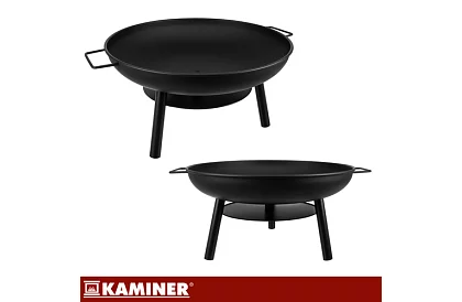 Grill ogrodowy z trójnogą i wiszącym rusztem 58 cm – kominkowe ognisko