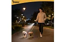 Automatyczna podwójna smycz Flexi z latarką dla 2 psów – 2 × 3 m, oświetlenie LED