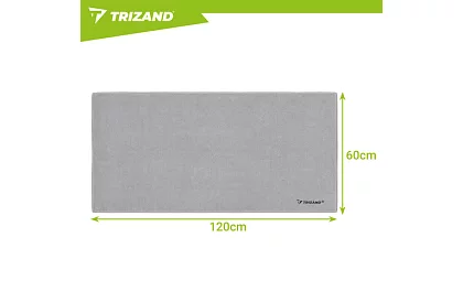 Ręcznik szybkoschnący z mikrofibry 120 × 60 cm – szary