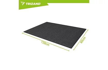 Matowa mata wejściowa 80 × 120 cm z antypoślizgowym spodem – szara