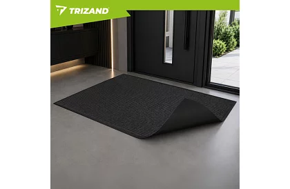 Matowa mata wejściowa 80 × 120 cm z antypoślizgowym spodem – szara