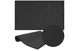 Matowa mata wejściowa 80 × 120 cm z antypoślizgowym spodem – szara