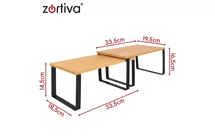 Półka kuchenna na blatnik roboczy - 2 szt., organizer na przyprawy i kubki