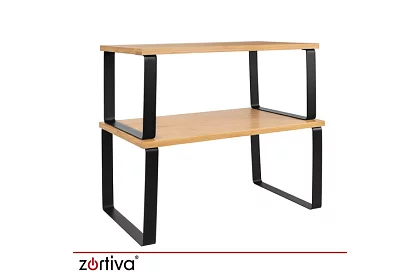 Półka kuchenna na blatnik roboczy - 2 szt., organizer na przyprawy i kubki