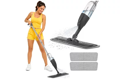Mop spryskujący z rozpylaczem 300 ml + 3 nakładki z mikrofibry