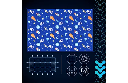 Kołdra obciążeniowa dla dzieci UNIWERSUM - 3 kg - 100 × 150 cm