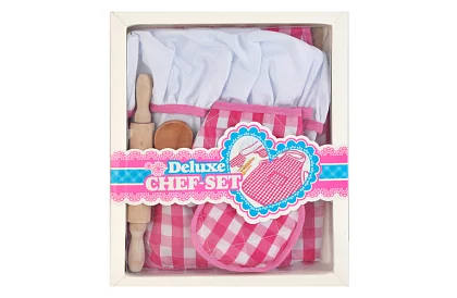 Zestaw kuchenny dla dzieci Little Chef 7 w 1 – fartuch, czapka, rękawice i akcesoria kuchenne