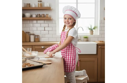Zestaw kuchenny dla dzieci Little Chef 7 w 1 – fartuch, czapka, rękawice i akcesoria kuchenne