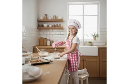 Zestaw kuchenny dla dzieci Little Chef 7 w 1 – fartuch, czapka, rękawice i akcesoria kuchenne