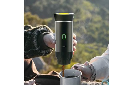 Przenośny ekspres do kawy 3w1 z ciśnieniem 20 barów, USB-C i podgrzewaniem wody