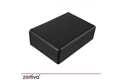 Suszarka do naczyń, dwupoziomowa, duża 43 cm - czarna z przegródką na sztućce