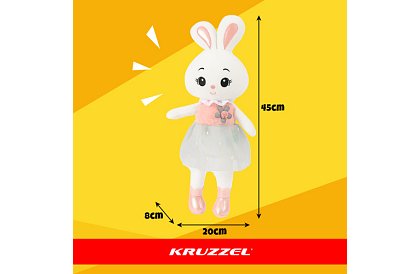Pluszowy miękki króliczek 45 cm – pluszowa zabawka dla dzieci