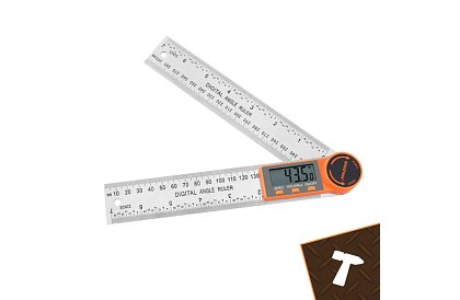 Cyfrowy elektroniczny kątomierz 360°, 200 mm z LCD – precyzyjne pomiary kątów