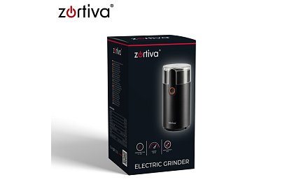 Elektryczny młynek Zortiva 150 W – szybkie mielenie kawy, orzechów i przypraw
