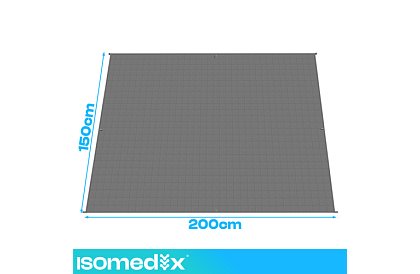 Zasłona obciążeniowa antystresowa - Sensory Gray 6 kg, 200 × 150 cm