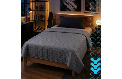 Zasłona obciążeniowa antystresowa - Sensory Gray 6 kg, 200 × 150 cm