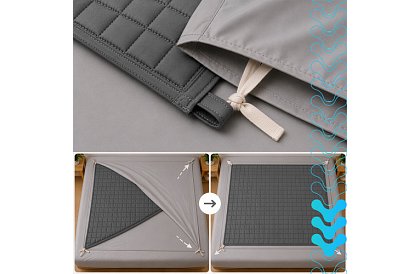Zasłona obciążeniowa antystresowa - Sensory Gray 6 kg, 200 × 150 cm