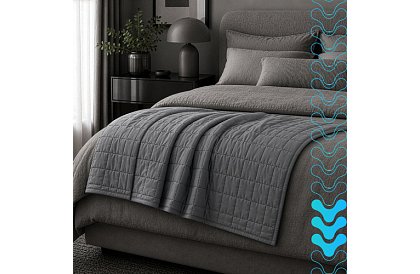 Zasłona obciążeniowa antystresowa - Sensory Gray 6 kg, 200 × 150 cm