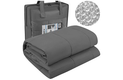 Zasłona obciążeniowa antystresowa - Sensory Gray 7 kg, 200 × 150 cm