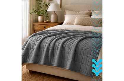 Zasłona obciążeniowa antystresowa - Sensory Gray 7 kg, 200 × 150 cm