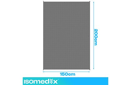 Zasłona obciążeniowa antystresowa - Sensory Gray 8 kg, 200 × 150 cm
