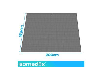 Zasłona obciążeniowa antystresowa - Sensory Gray 8 kg, 200 × 150 cm