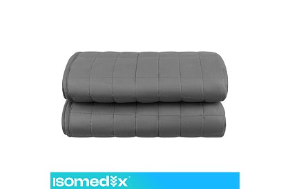 Zasłona obciążeniowa antystresowa - Sensory Gray 8 kg, 200 × 150 cm