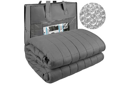 Zasłona obciążeniowa antystresowa - Sensory Gray 8 kg, 200 × 150 cm