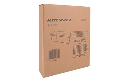 XXL skrzynia na zabawki 132 l z pokrywą, czarny organizer 94 cm