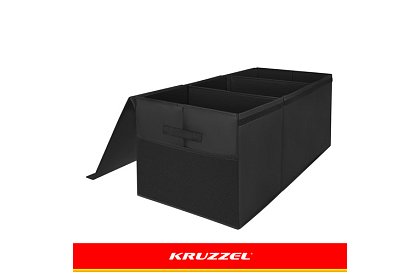 XXL skrzynia na zabawki 132 l z pokrywą, czarny organizer 94 cm