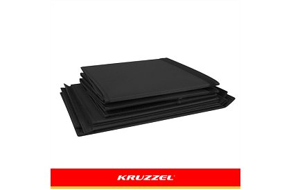 XXL skrzynia na zabawki 132 l z pokrywą, czarny organizer 94 cm