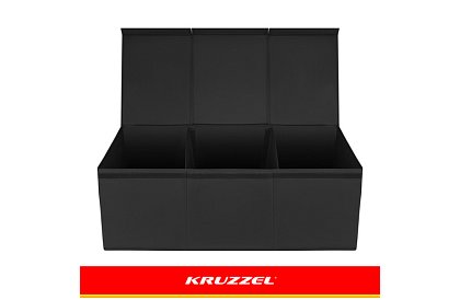 XXL skrzynia na zabawki 132 l z pokrywą, czarny organizer 94 cm